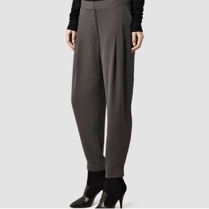 ALL SAINTS Roos Pleated Trouser Pants (Sz 0)